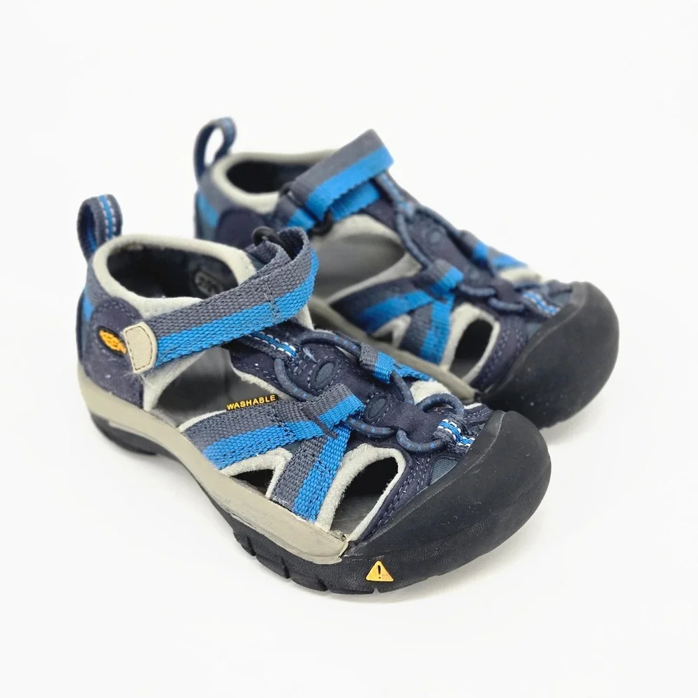 KEEN Kids Newport H2 Waterproof Sport Sandals Blue Depths Toddler Size 9 VGUC